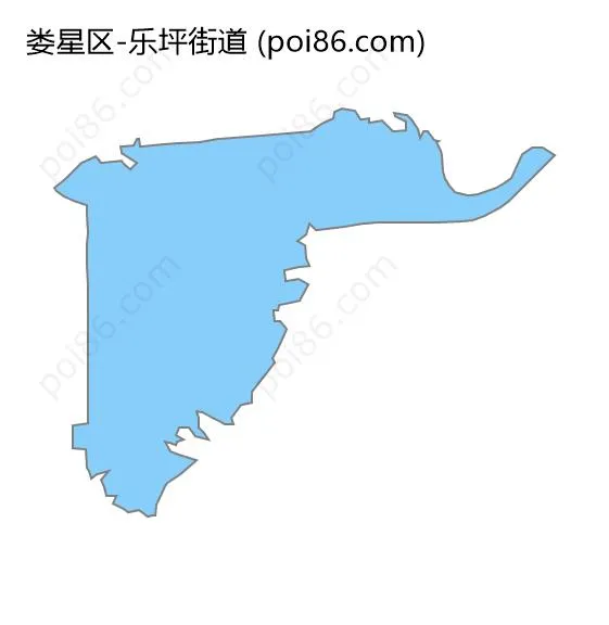 乐坪街道边界地图