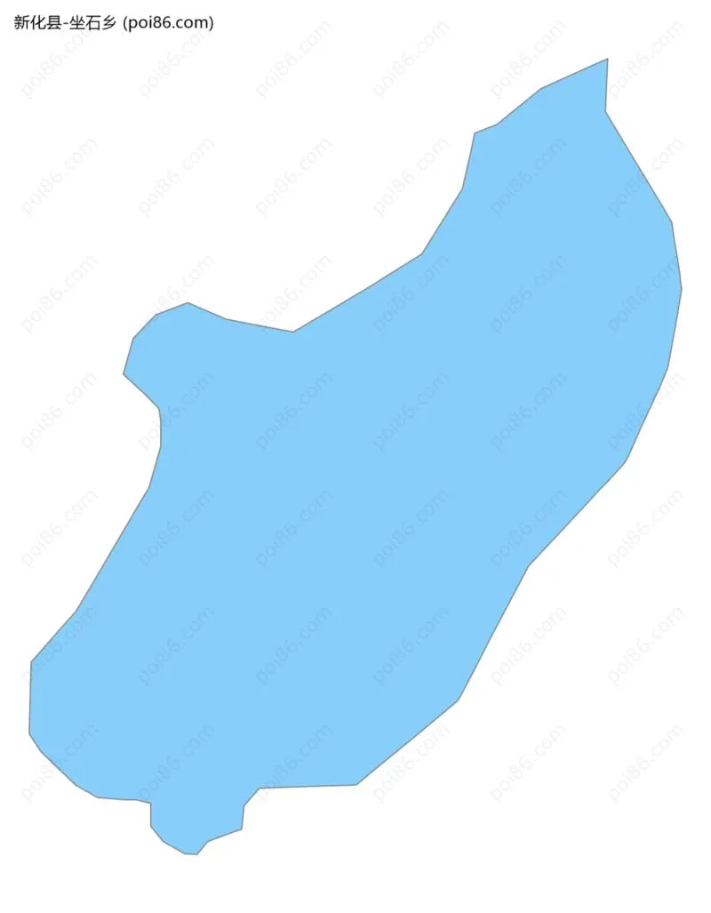 坐石乡边界地图