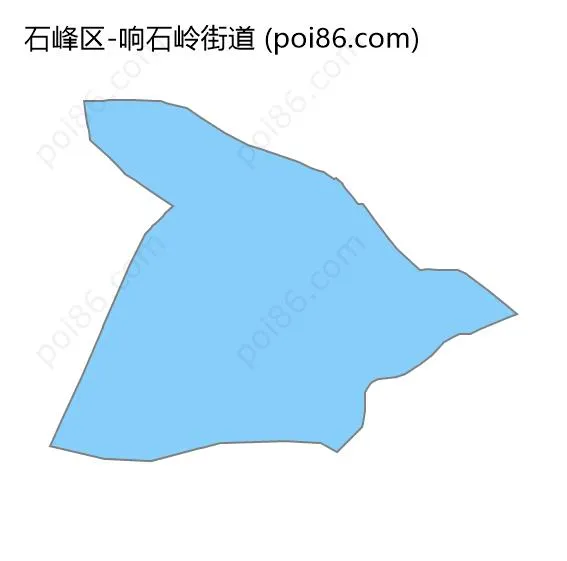 响石岭街道边界地图