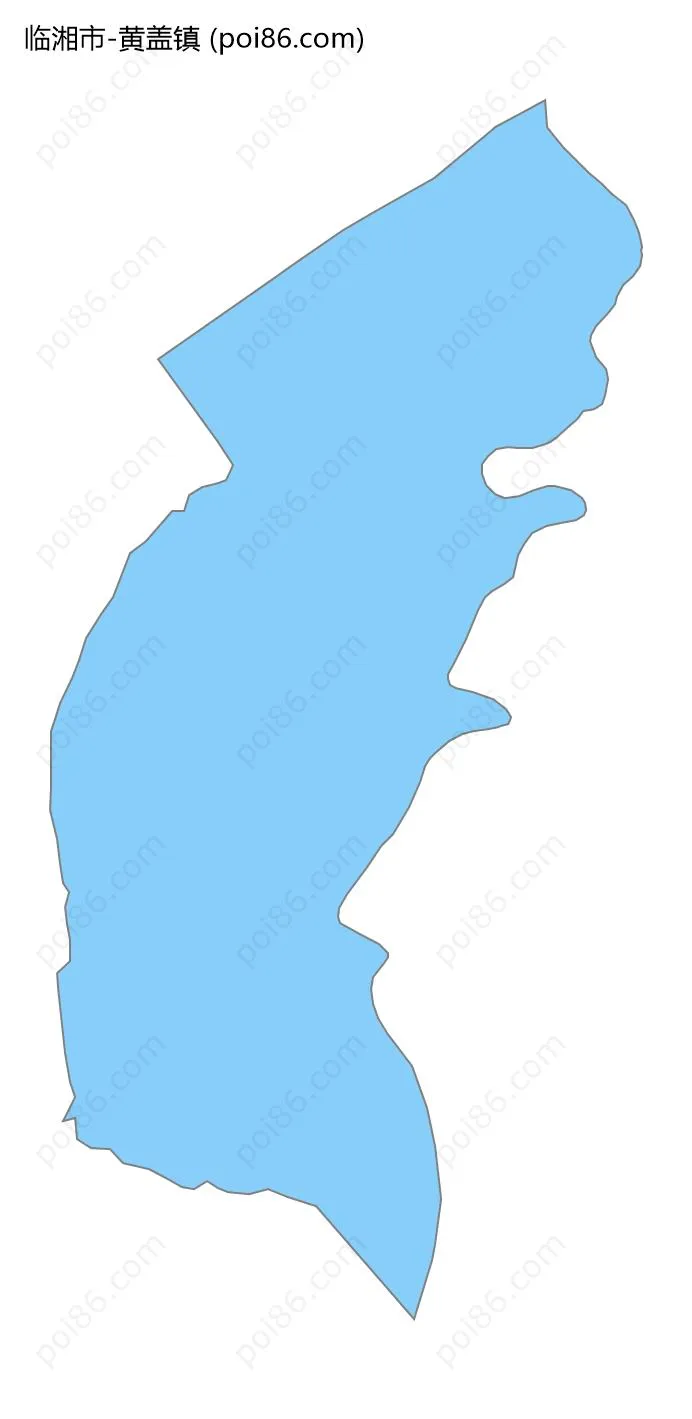 黄盖镇边界地图