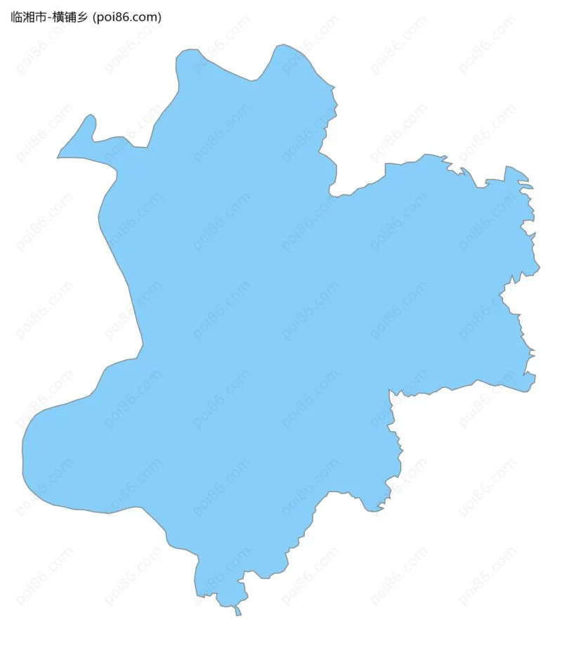 横铺乡边界地图