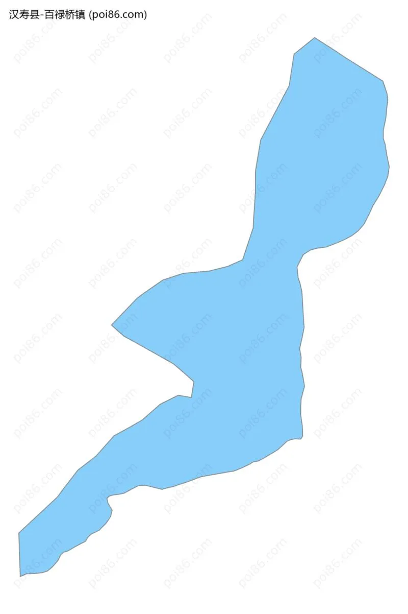 百禄桥镇边界地图