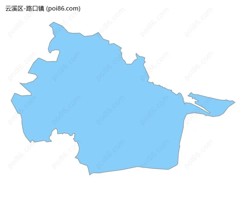 路口镇边界地图