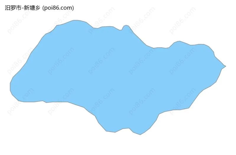 新塘乡边界地图