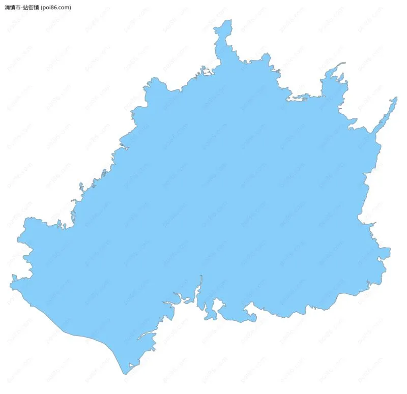 站街镇边界地图