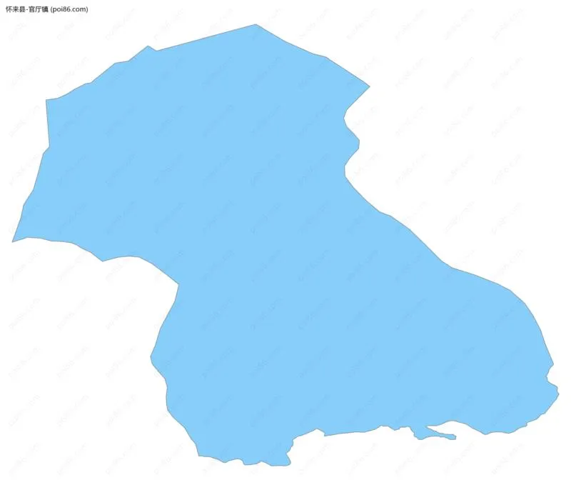 官厅镇边界地图