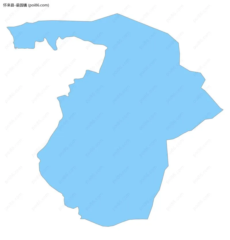 桑园镇边界地图