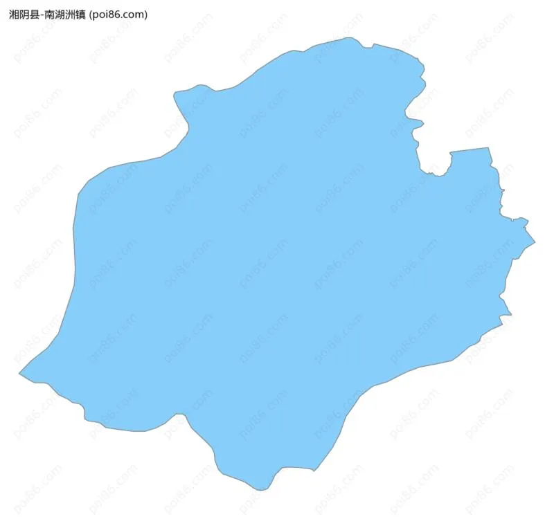 南湖洲镇边界地图