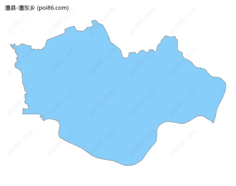 澧东乡边界地图
