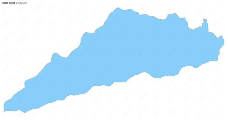 西安镇边界地图