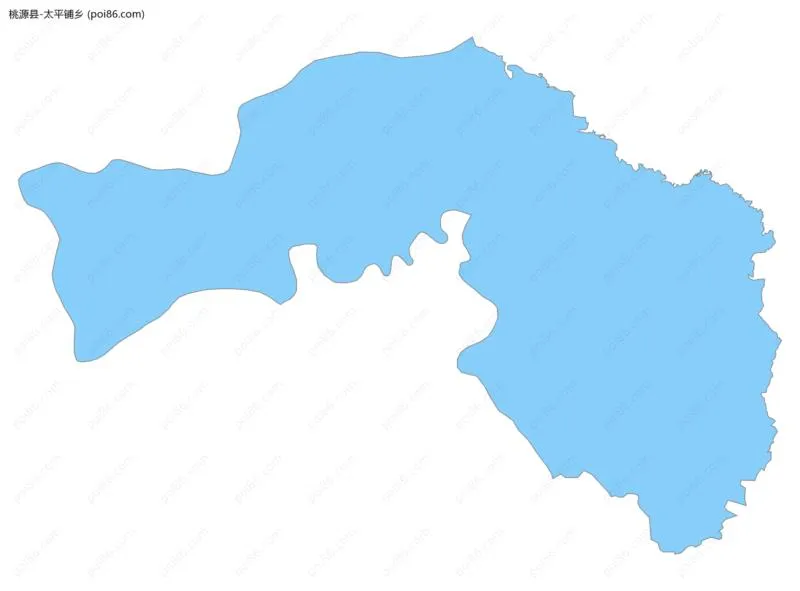 太平铺乡边界地图