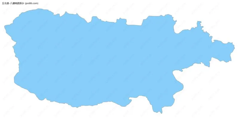 八道哨彝族乡边界地图