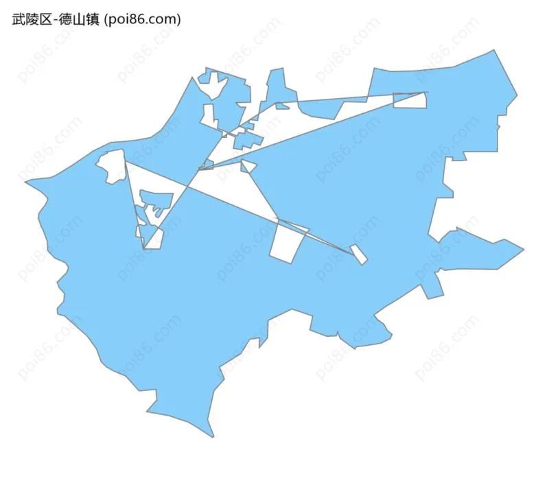 德山镇边界地图