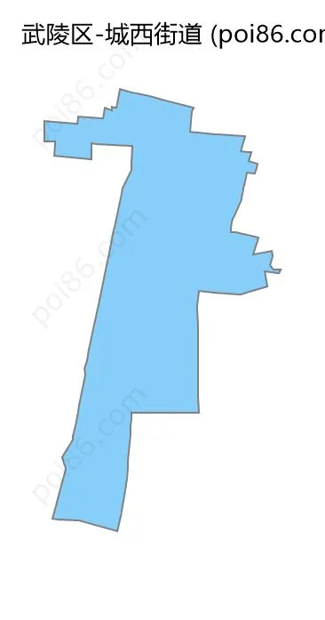 城西街道边界地图