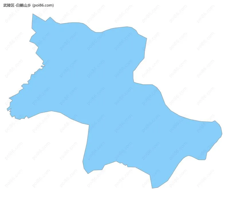 白鹤山乡边界地图