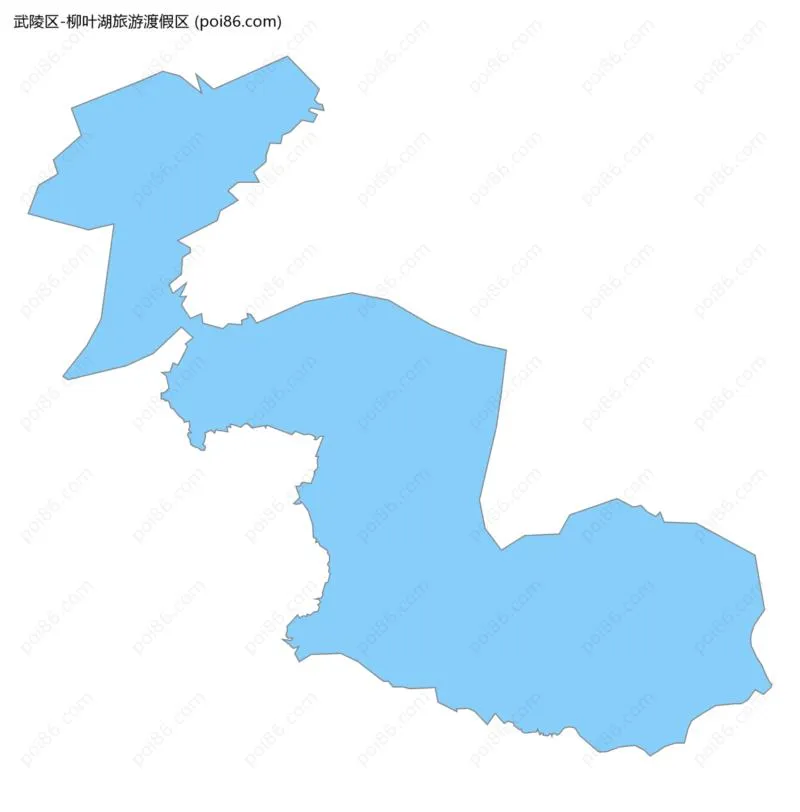 柳叶湖旅游渡假区边界地图