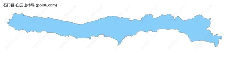 白云山林场边界地图
