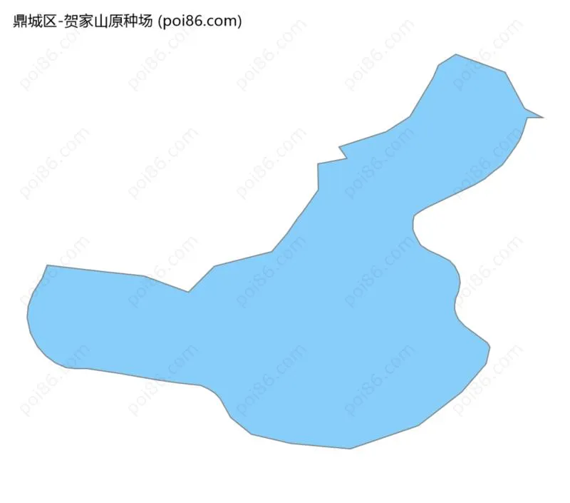 贺家山原种场边界地图