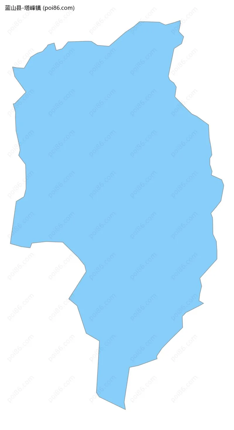 塔峰镇边界地图