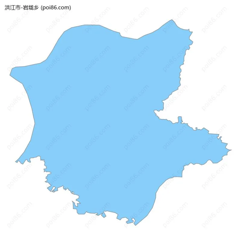 岩垅乡边界地图