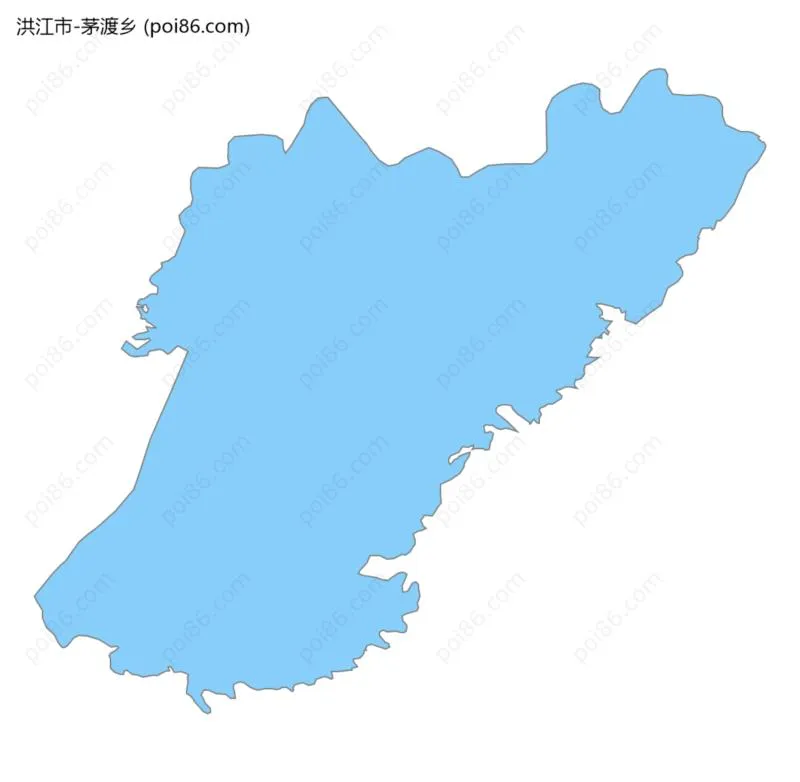 茅渡乡边界地图