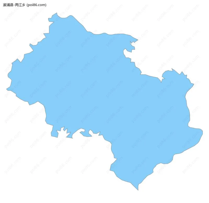 两江乡边界地图