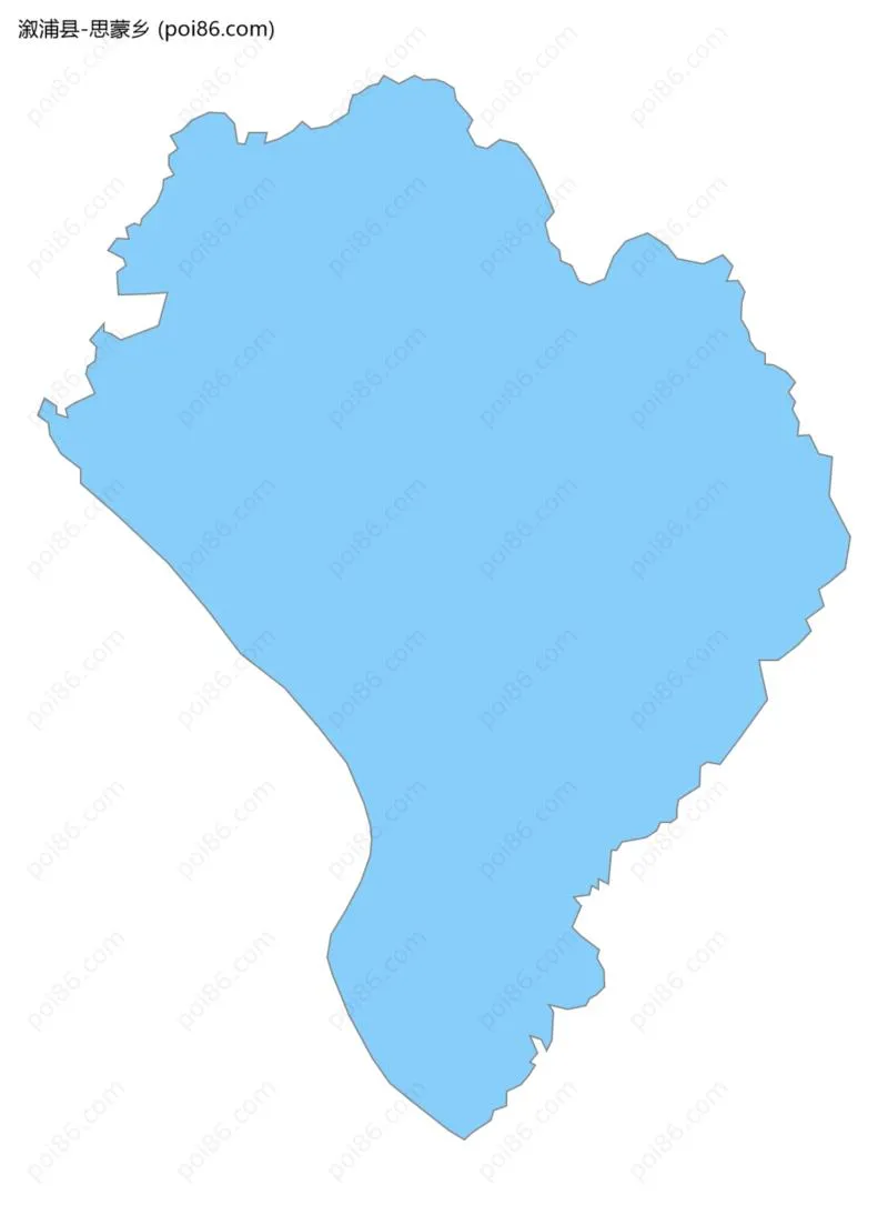 思蒙乡边界地图