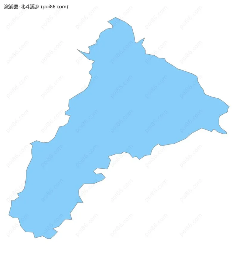 北斗溪乡边界地图