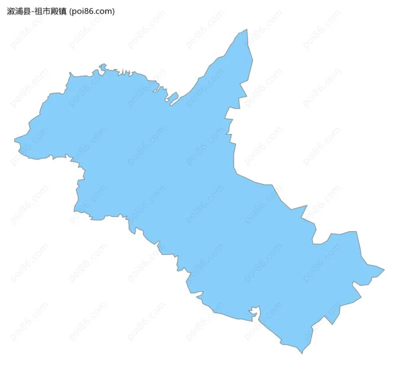 祖市殿镇边界地图