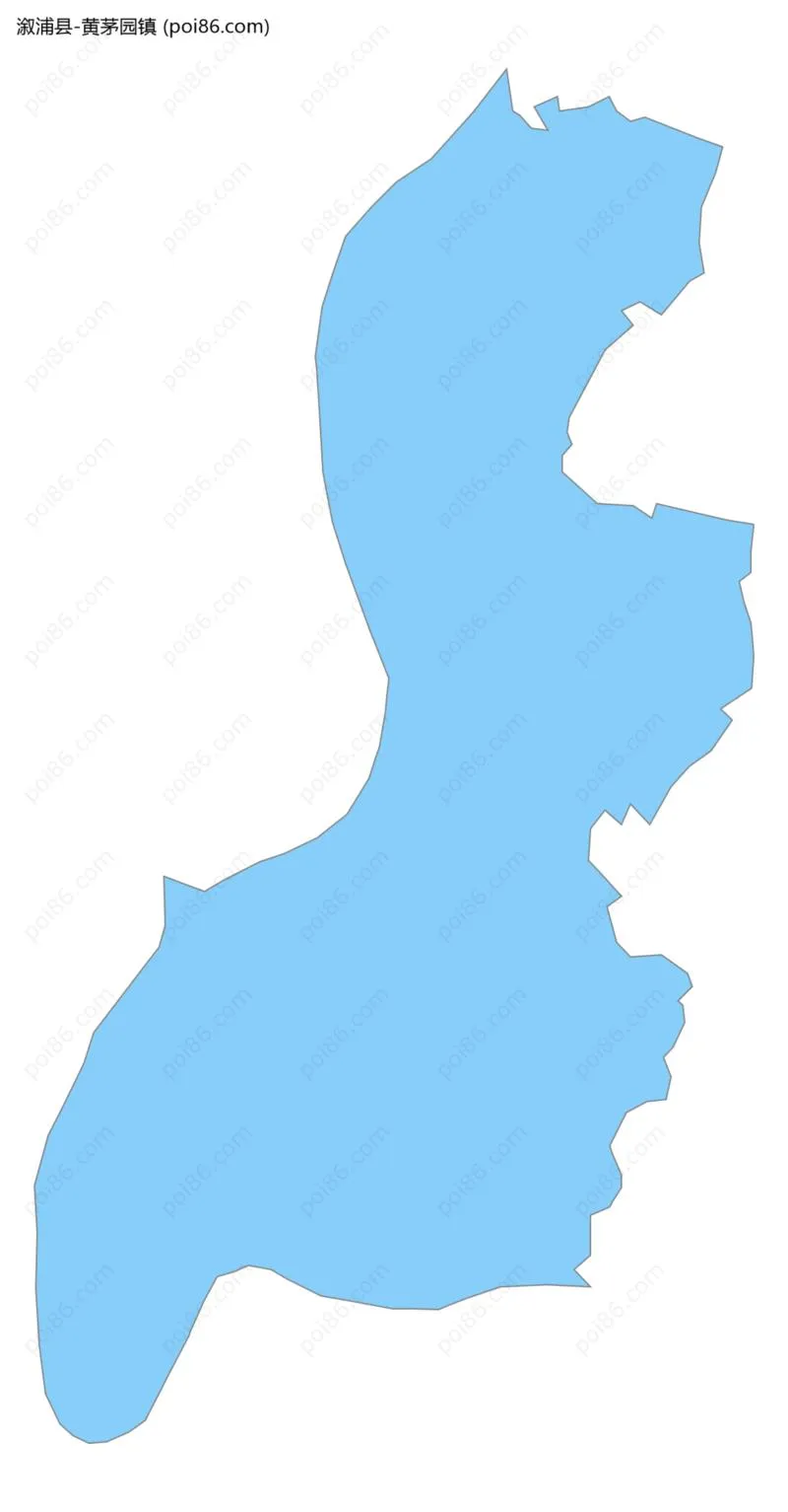 黄茅园镇边界地图