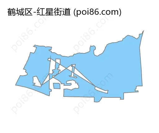 红星街道边界地图
