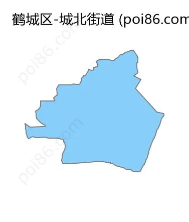 城北街道边界地图