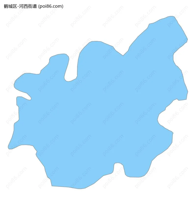 河西街道边界地图