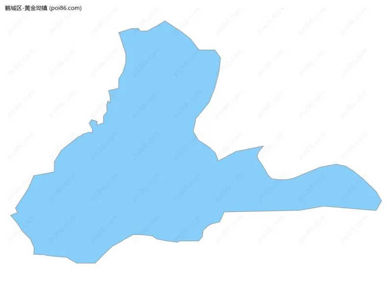 黄金坳镇边界地图