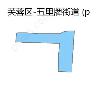 五里牌街道边界地图