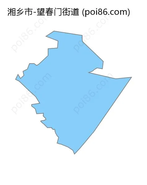 望春门街道边界地图