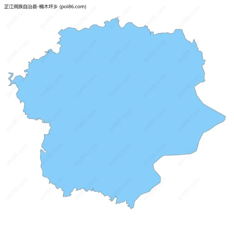 楠木坪乡边界地图