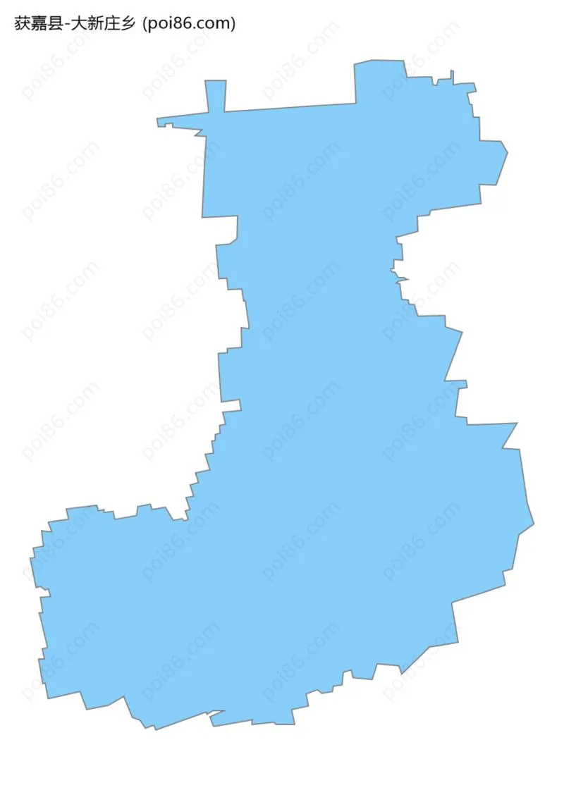 大新庄乡边界地图