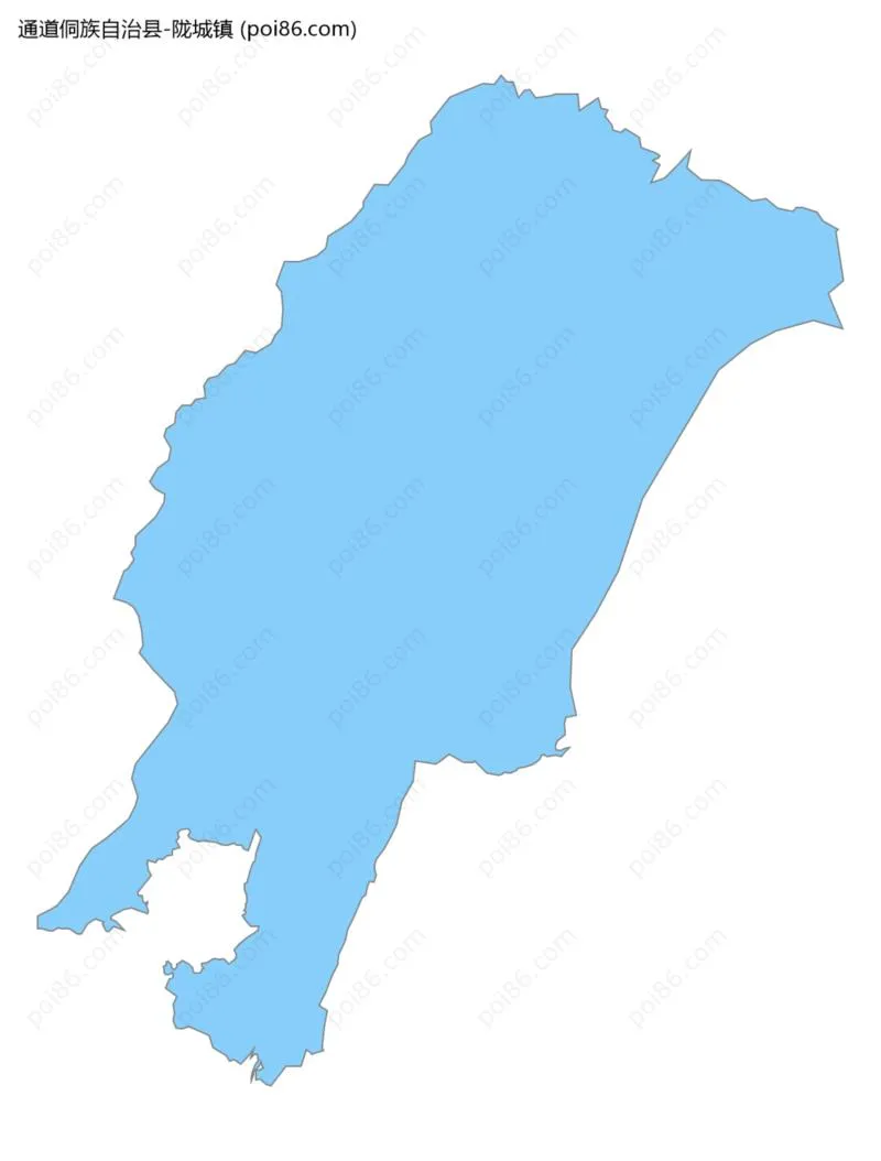 陇城镇边界地图