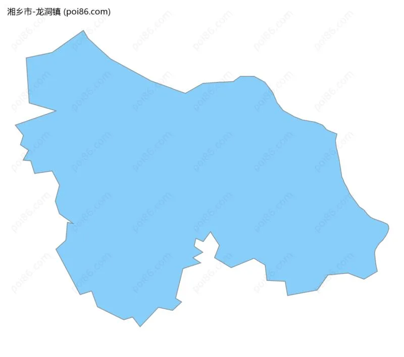 龙洞镇边界地图