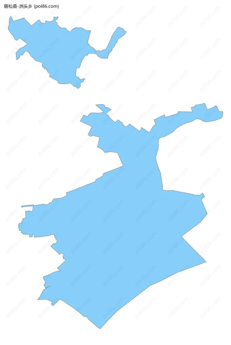 洲头乡边界地图