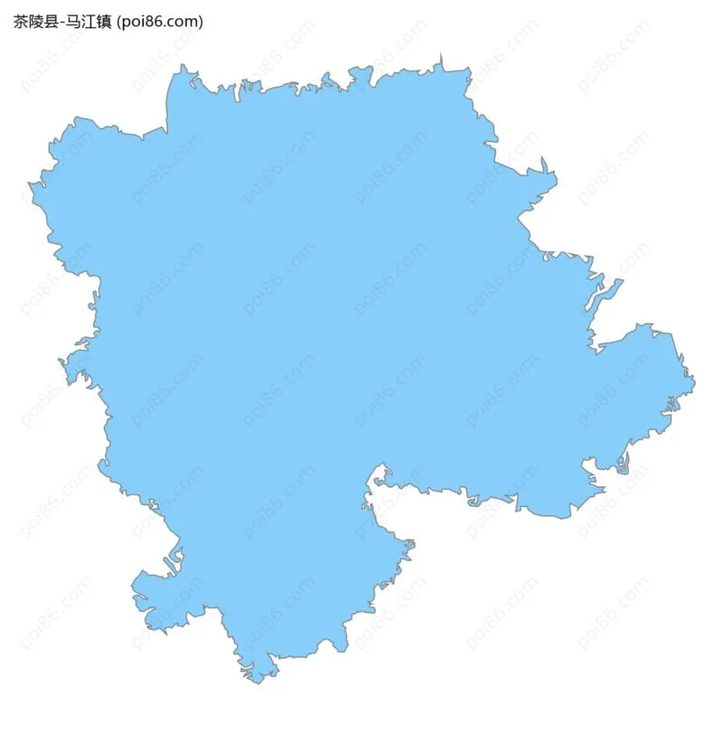 马江镇边界地图