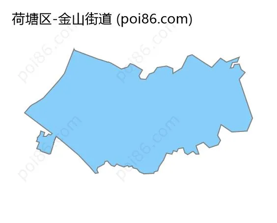 金山街道边界地图