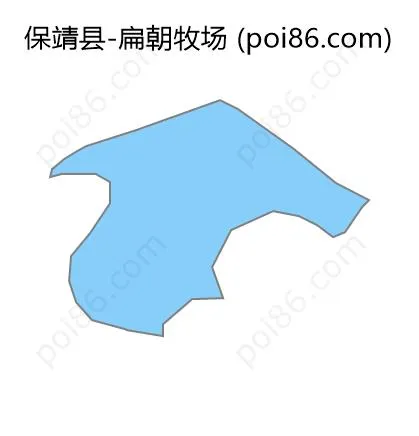 扁朝牧场边界地图