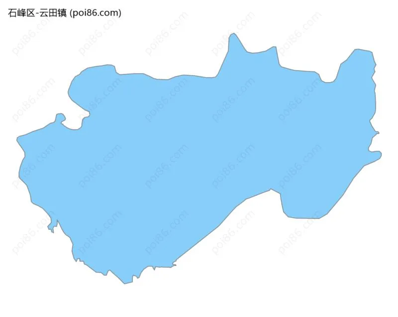 云田镇边界地图