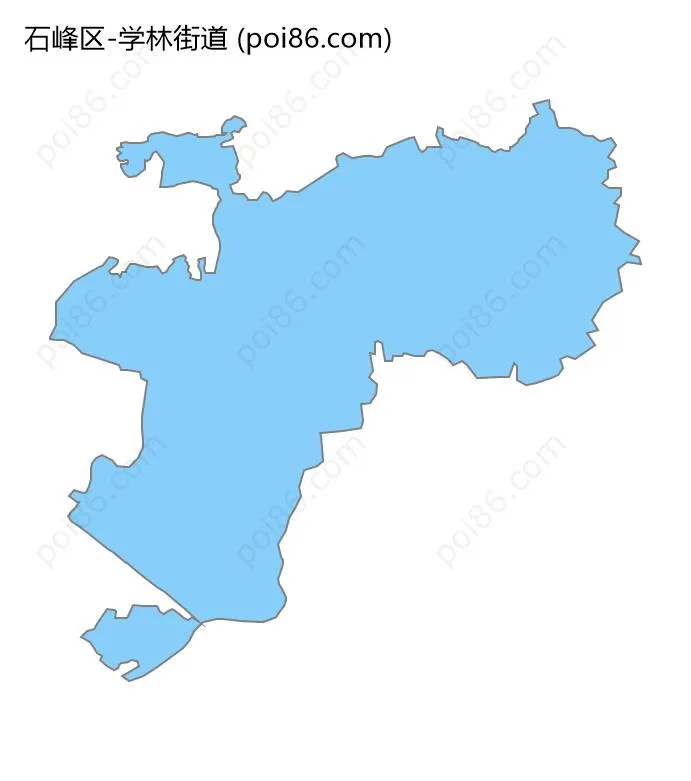 学林街道边界地图