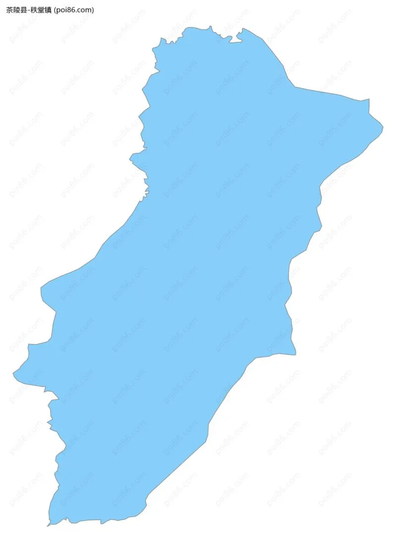 秩堂镇边界地图