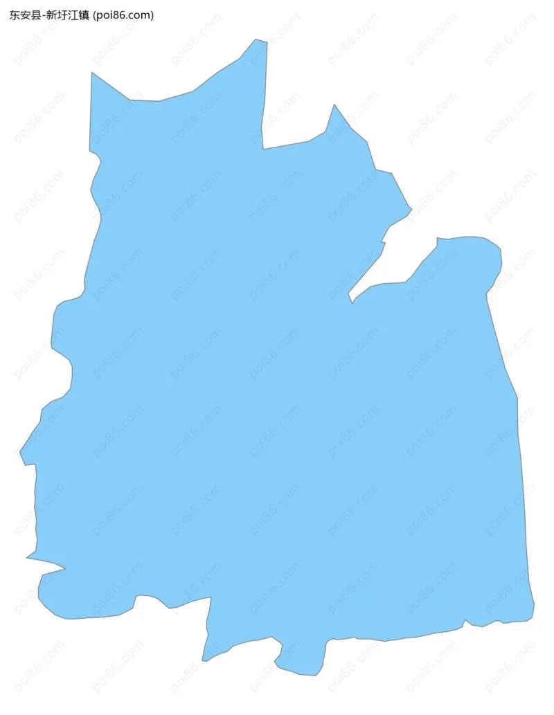 新圩江镇边界地图