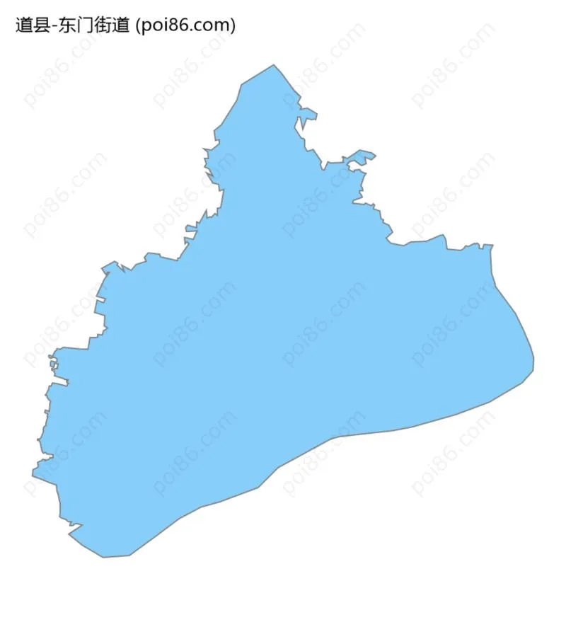 东门街道边界地图