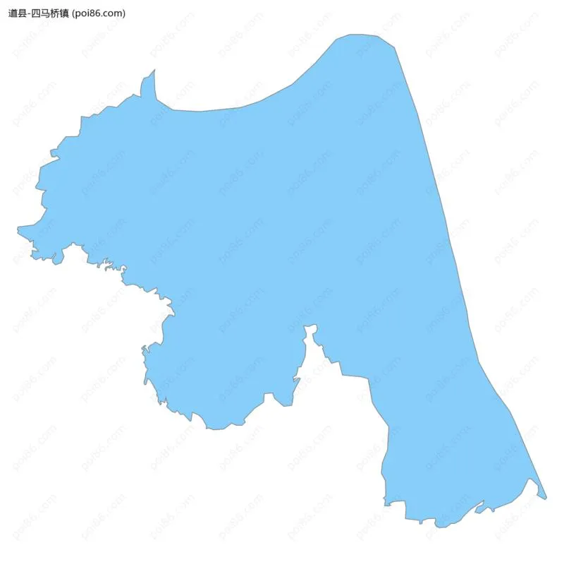 四马桥镇边界地图